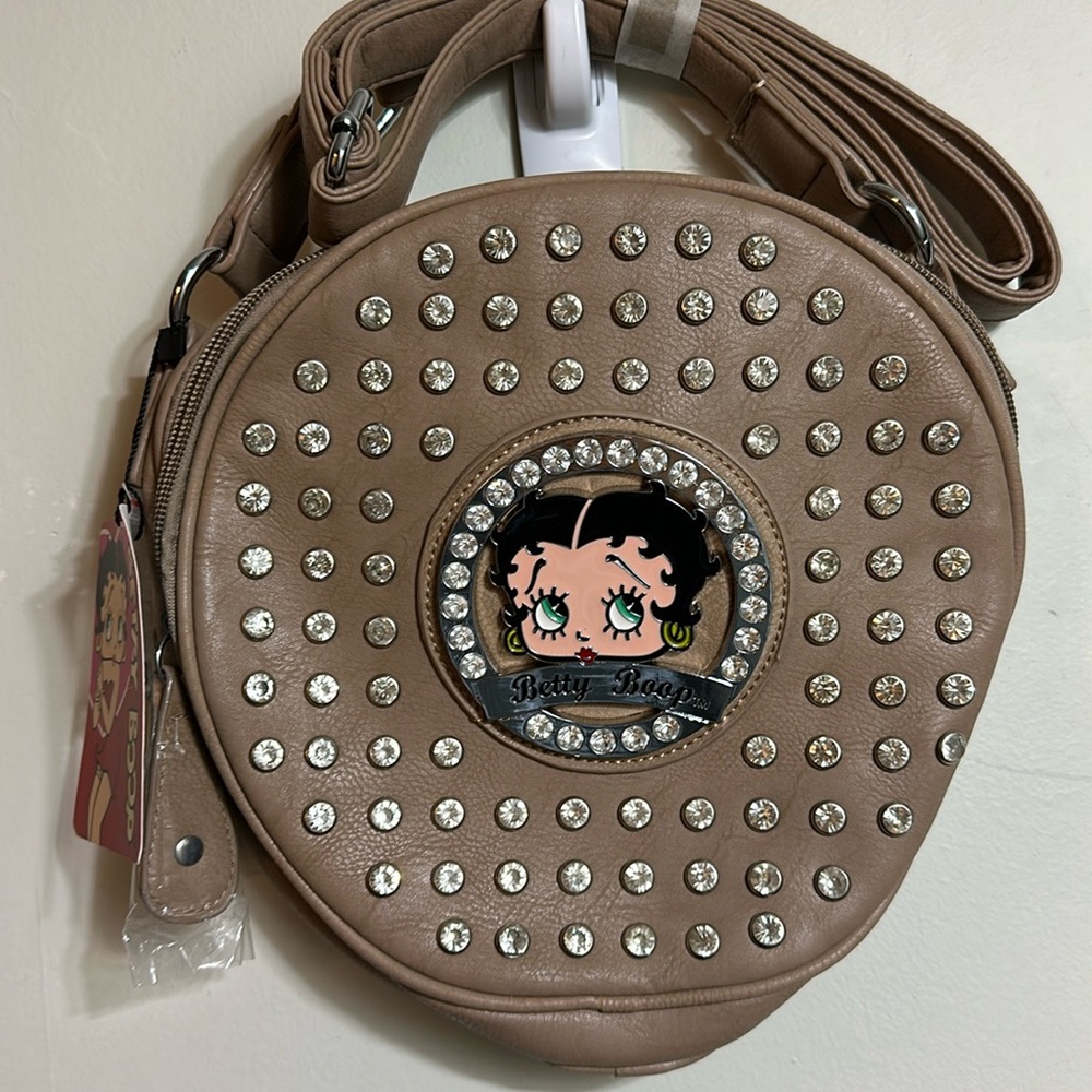 NWT Betty Boop round crossbody bag